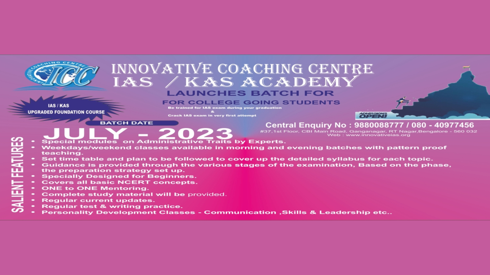 Innovative IAS Coaching Bangalore Hero Slider - 2